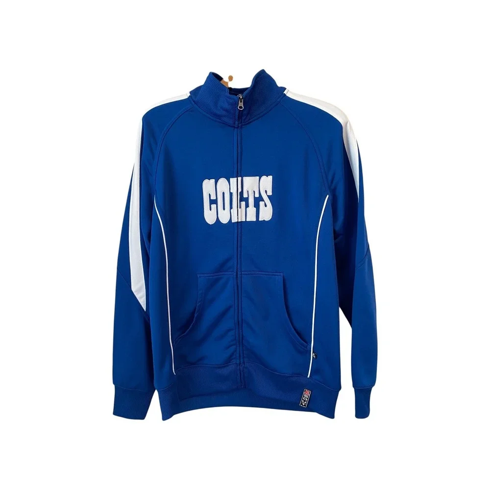 Indianapolis Colts NFL Team‎ Apparel Full Zip Track Jacket - Men's Size L